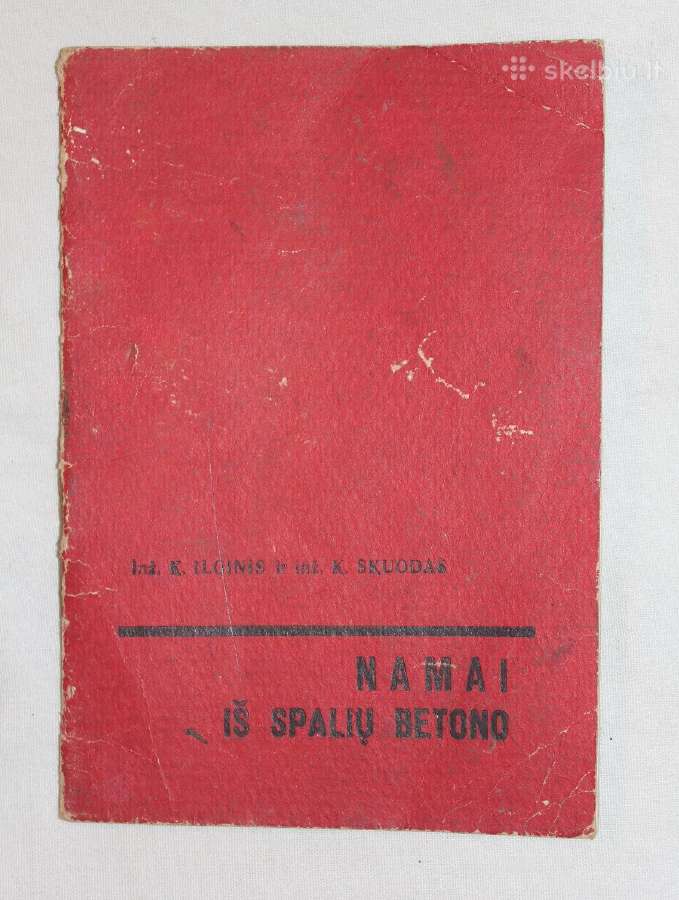 Namai iš spalių betono knyga Vilnius 1960 m.