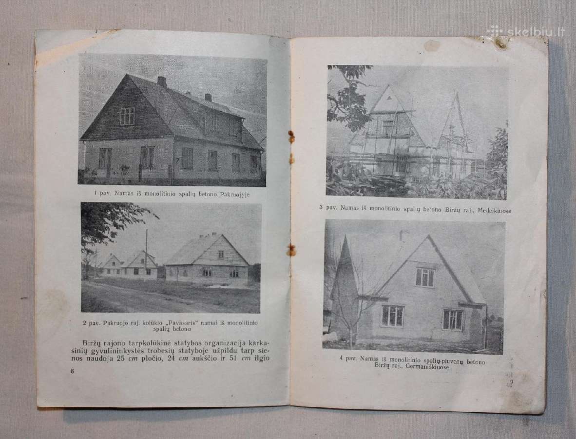 Namai iš spalių betono knyga Vilnius 1960 m. - nuotraukos Nr. 4
