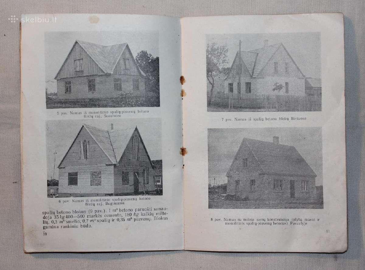 Namai iš spalių betono knyga Vilnius 1960 m. - nuotraukos Nr. 5