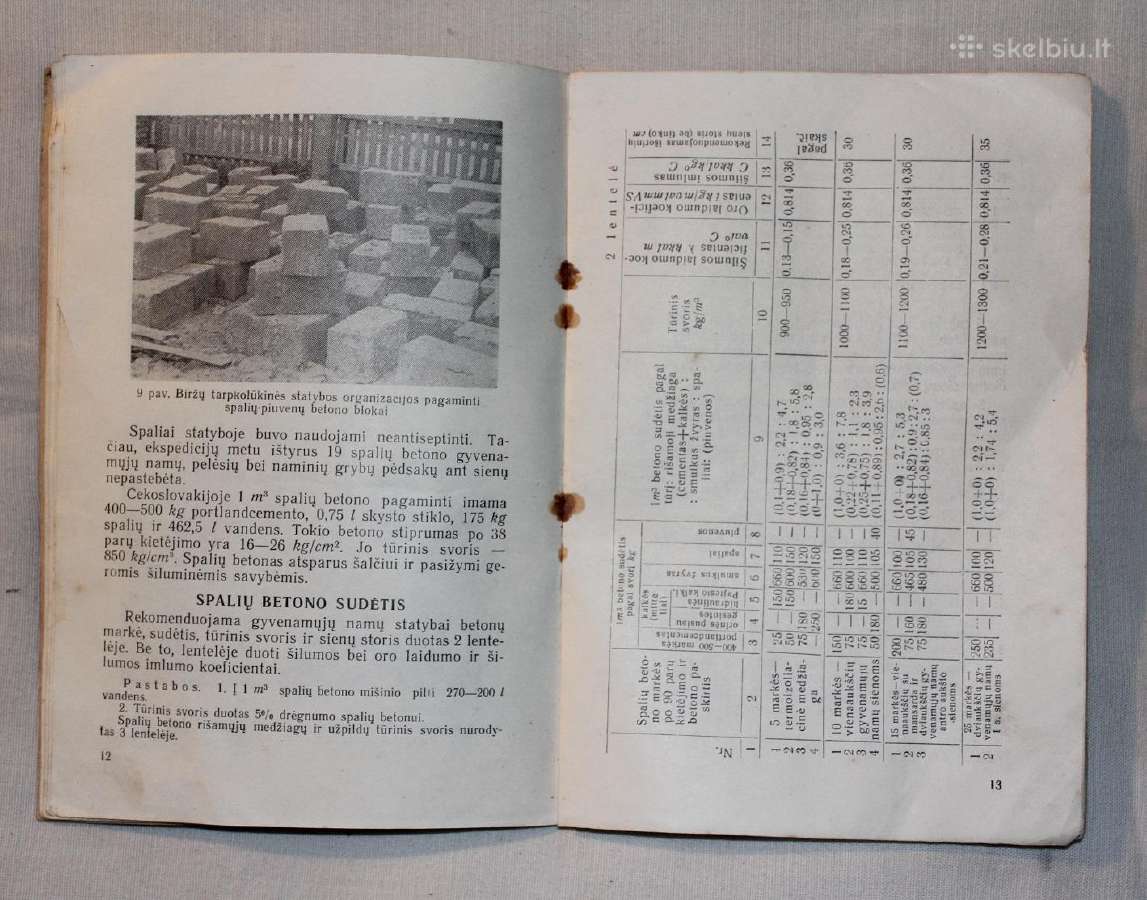 Namai iš spalių betono knyga Vilnius 1960 m. - nuotraukos Nr. 6