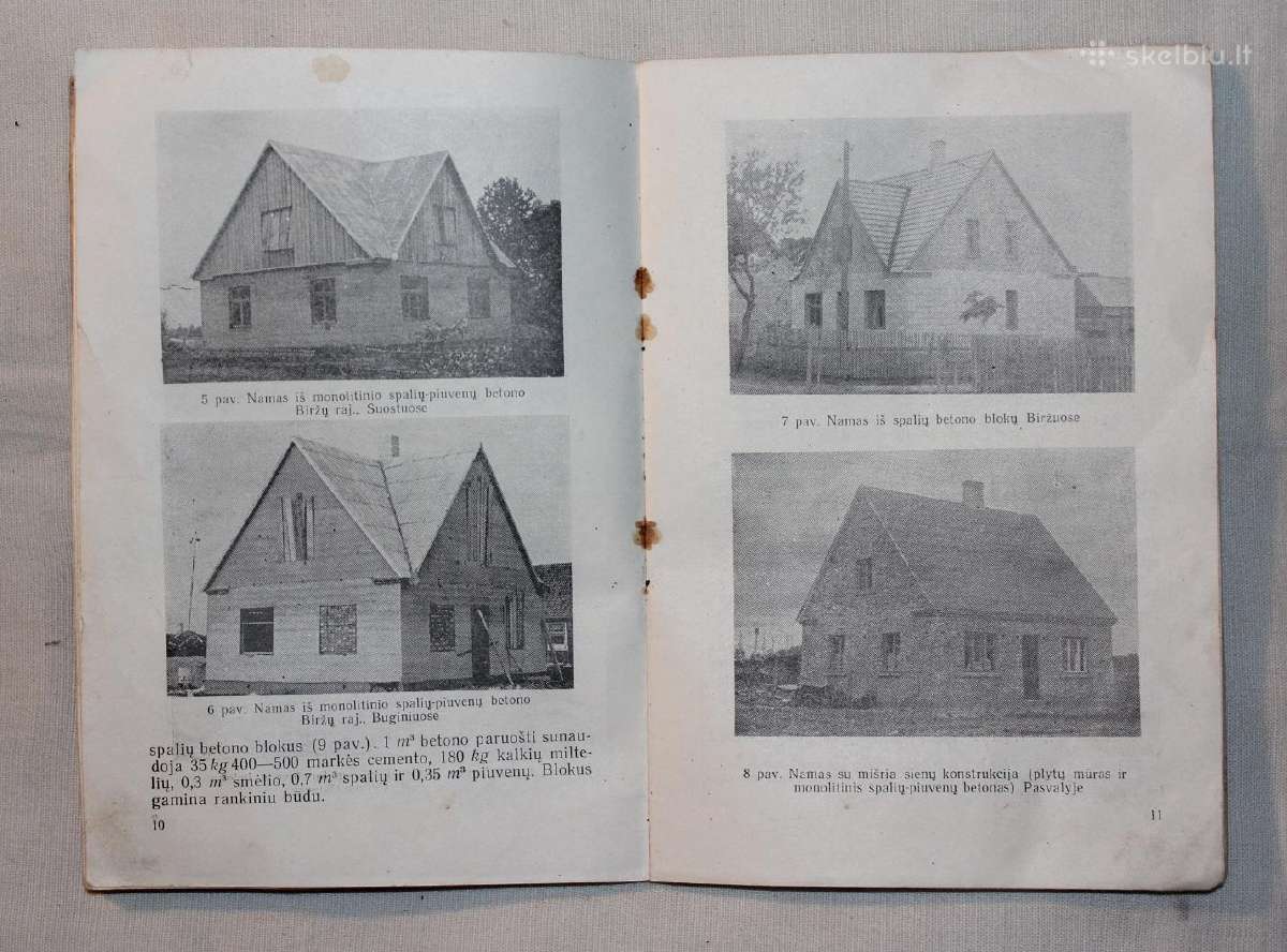 Namai iš spalių betono knyga Vilnius 1960 m. - nuotraukos Nr. 5
