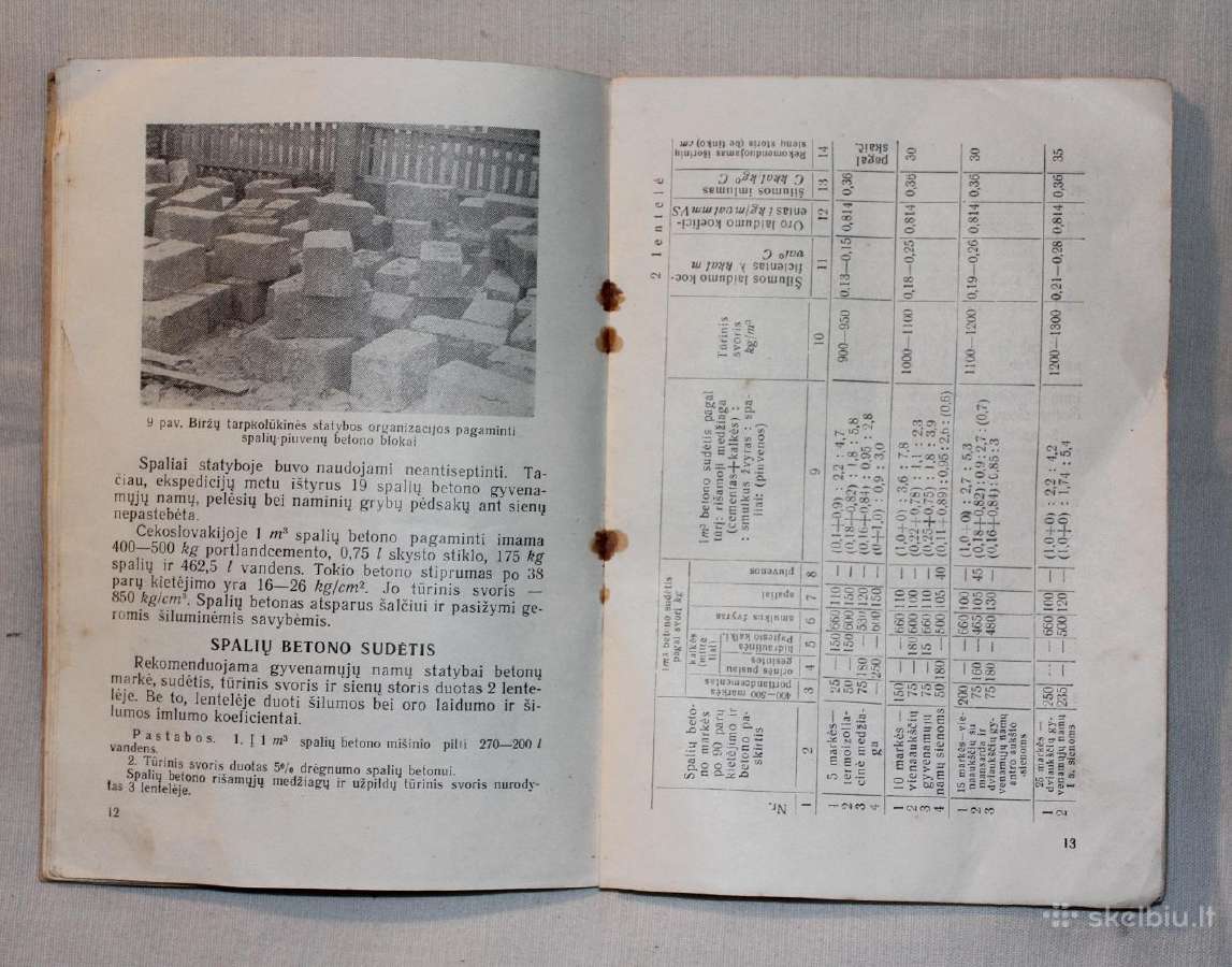 Namai iš spalių betono knyga Vilnius 1960 m. - nuotraukos Nr. 6