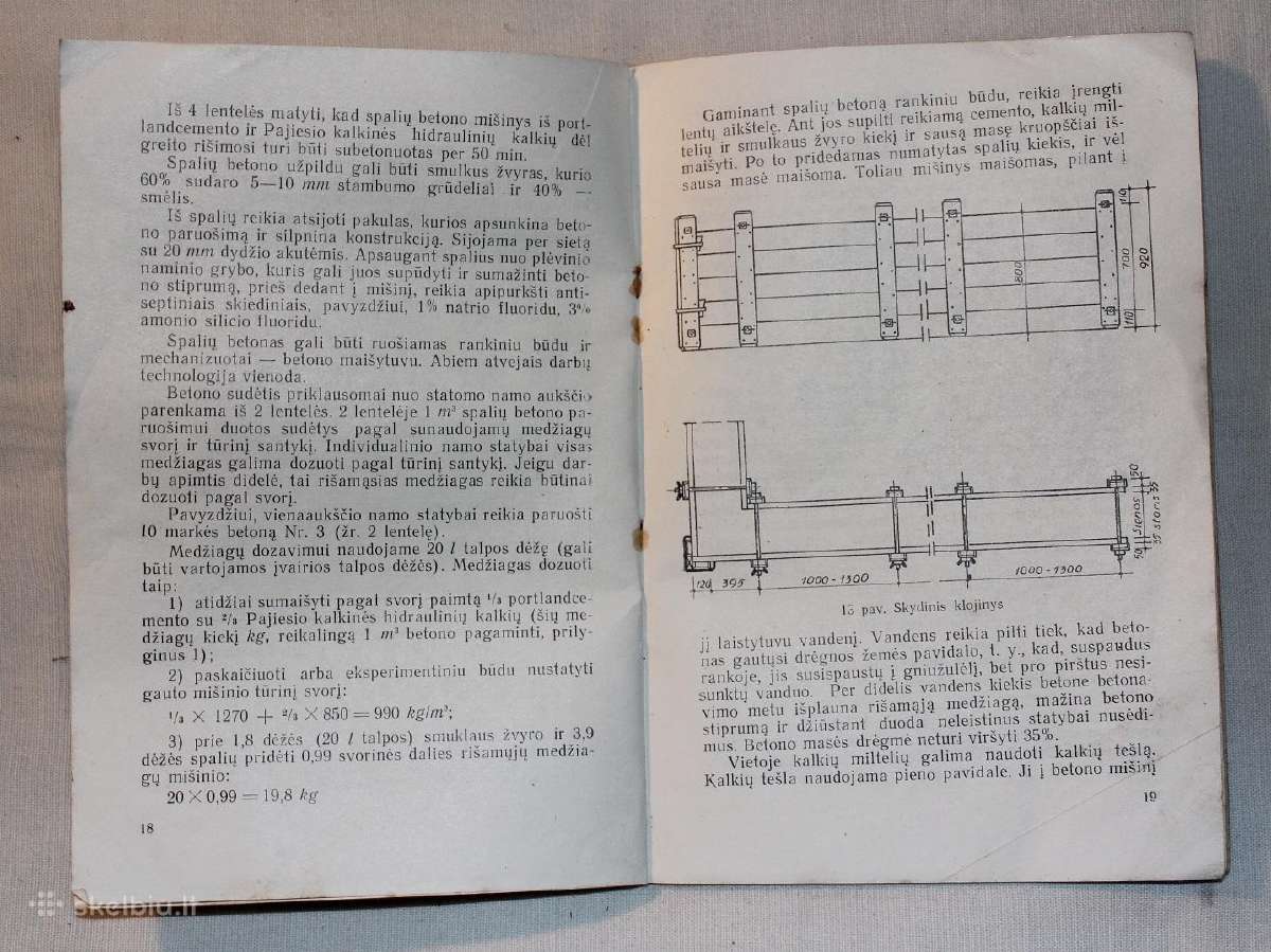 Namai iš spalių betono knyga Vilnius 1960 m. - nuotraukos Nr. 8