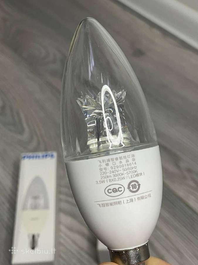 Philips Smart WiFi Candle Bulb E14 - nuotraukos Nr. 2