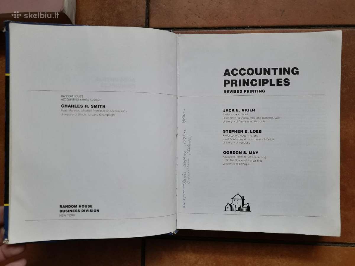 "Accounting Principles" Revised printing 1984 m. - nuotraukos Nr. 2