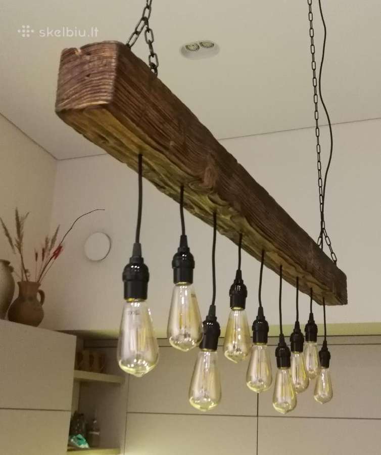 Pakabinamas šviestuvas "Balkis", sendintas medis - nuotraukos Nr. 13