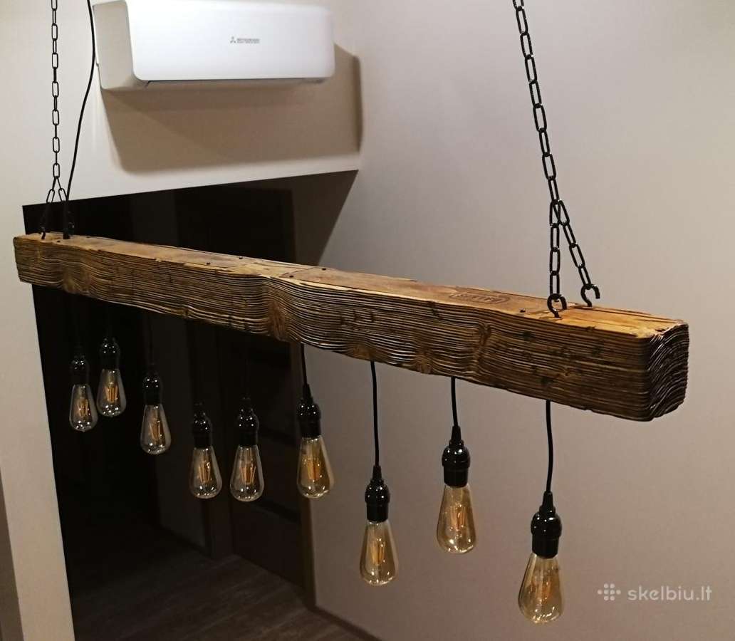 Pakabinamas šviestuvas "Balkis", sendintas medis - nuotraukos Nr. 18