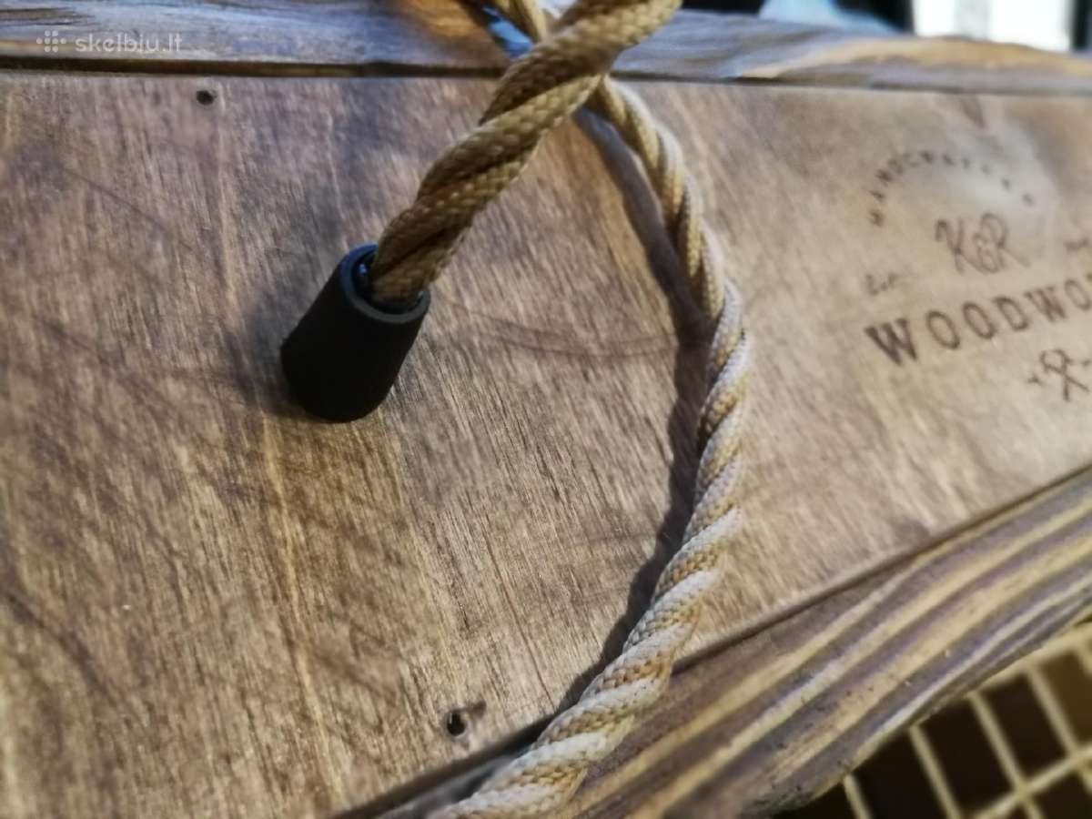 Pakabinamas šviestuvas "Balkis", sendintas medis - nuotraukos Nr. 31