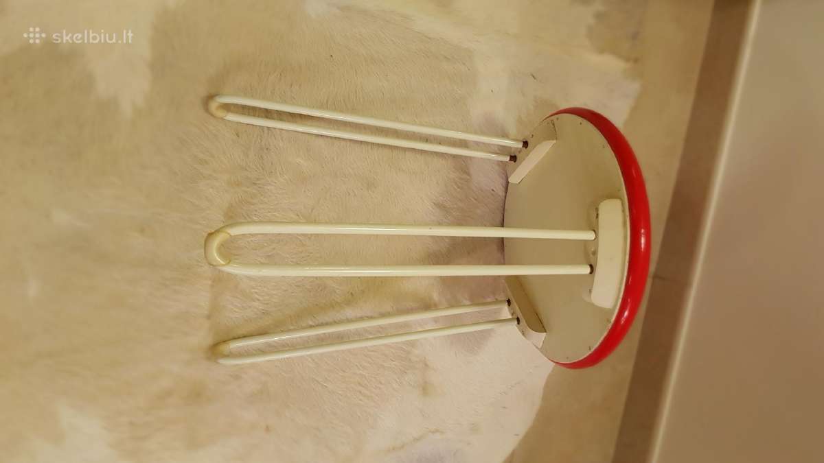 Vintažinis mid century Florence Knoll taburetukas - nuotraukos Nr. 15