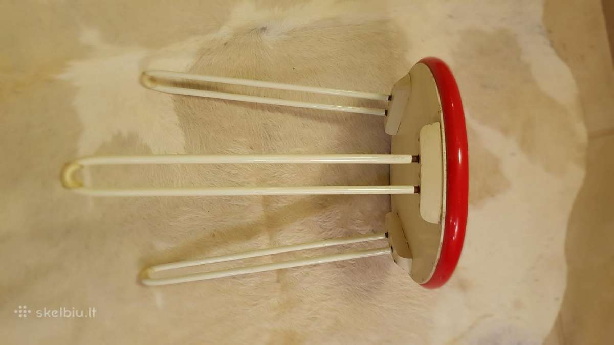 Vintažinis mid century Florence Knoll taburetukas - nuotraukos Nr. 19