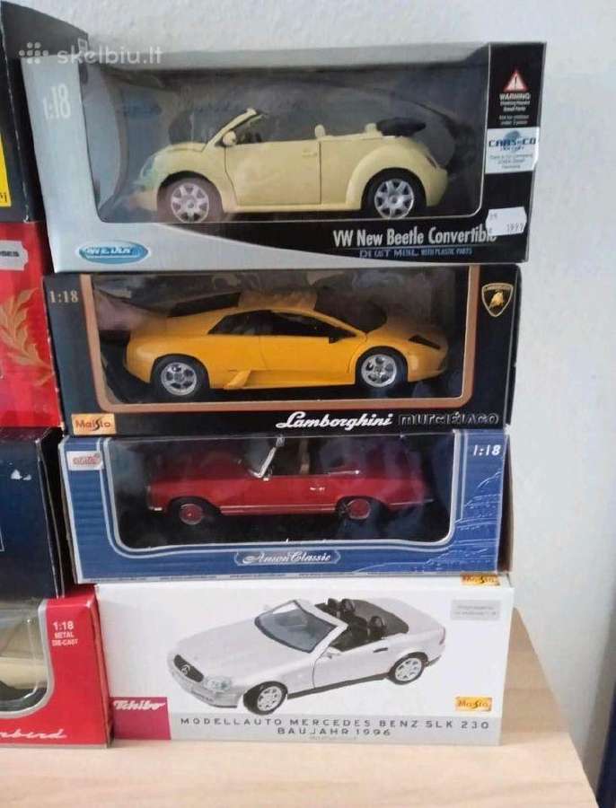 Parduodami modeliai 1:18 mastelio, nauji pakuotėse - nuotraukos Nr. 2