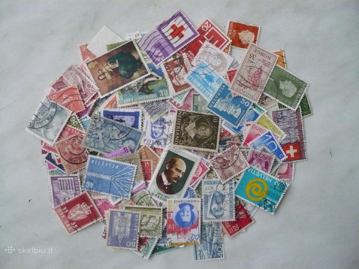 Skirtingu pašto ženklu rinkinys Nr06 , viso 500vnt