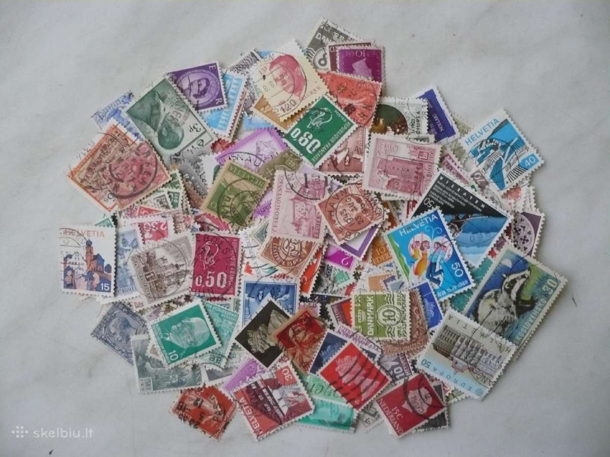 Skirtingu pašto ženklu rinkinys Nr11 , viso 500vnt