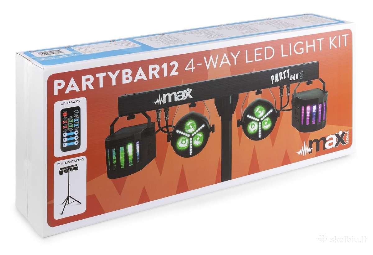 Partybar12 rinkinys su stovu 2x Par ir 2 x Derby