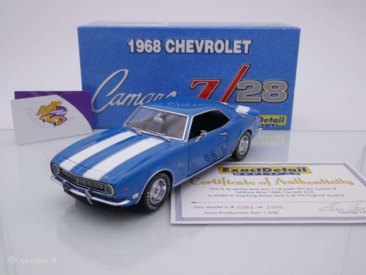 Chevrolet Camaro Z/28 1:18 - nuotraukos Nr. 3