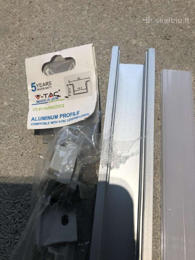 Parduodu LED V-tac 2m. aliuminio profilius - nuotraukos Nr. 2