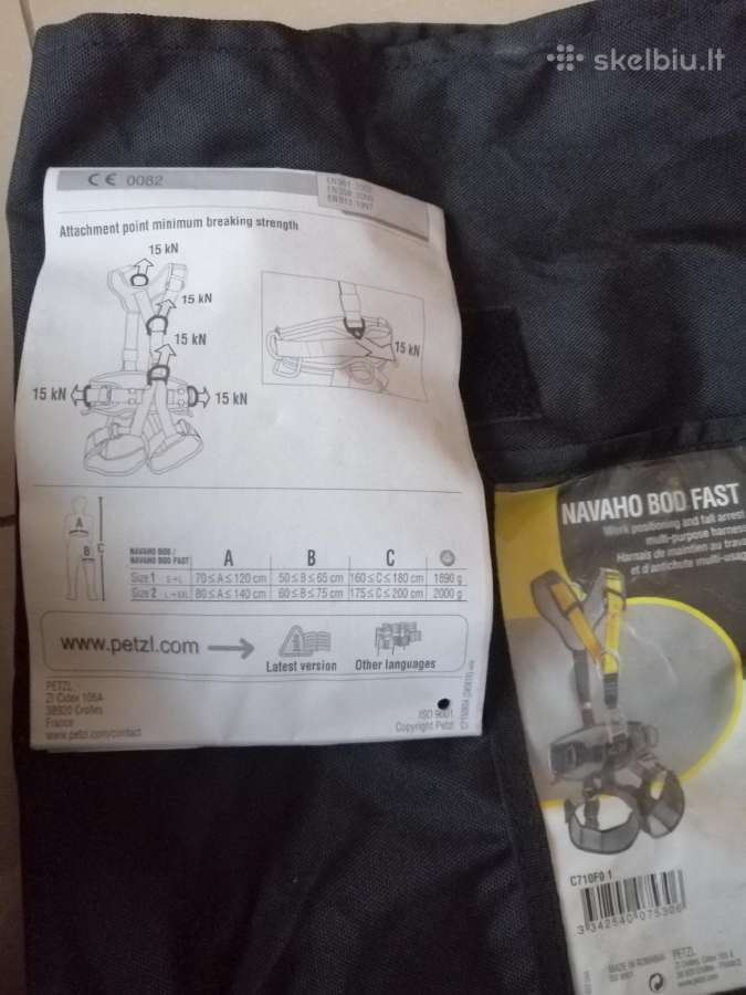 Petzl Navaho Bod Fast, Size 1saugos diržai - nuotraukos Nr. 10