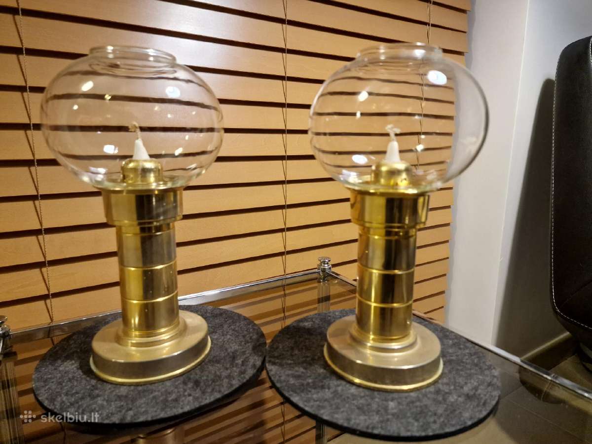 Vintažinės mid century Space Age žalvario žvakidės - nuotraukos Nr. 10