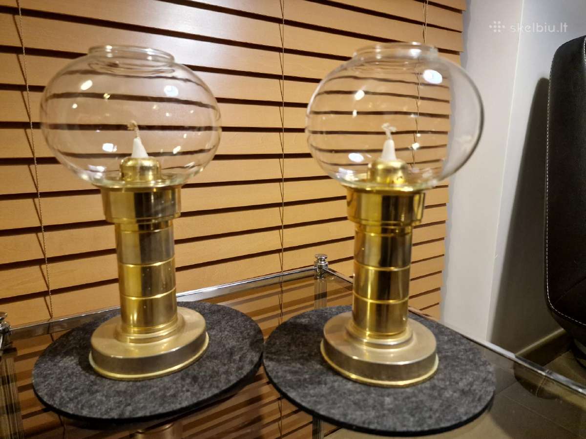Vintažinės mid century Space Age žalvario žvakidės - nuotraukos Nr. 25