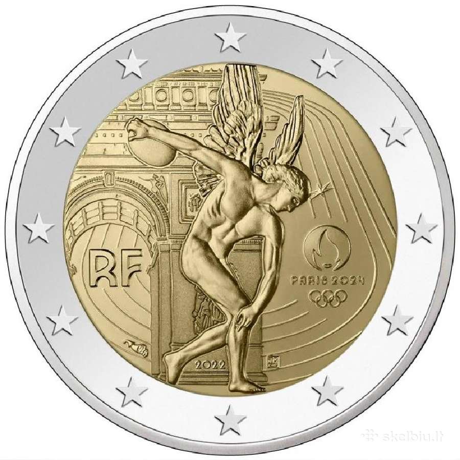 2 eurų Prancūzijos Unc proginės monetos - nuotraukos Nr. 8
