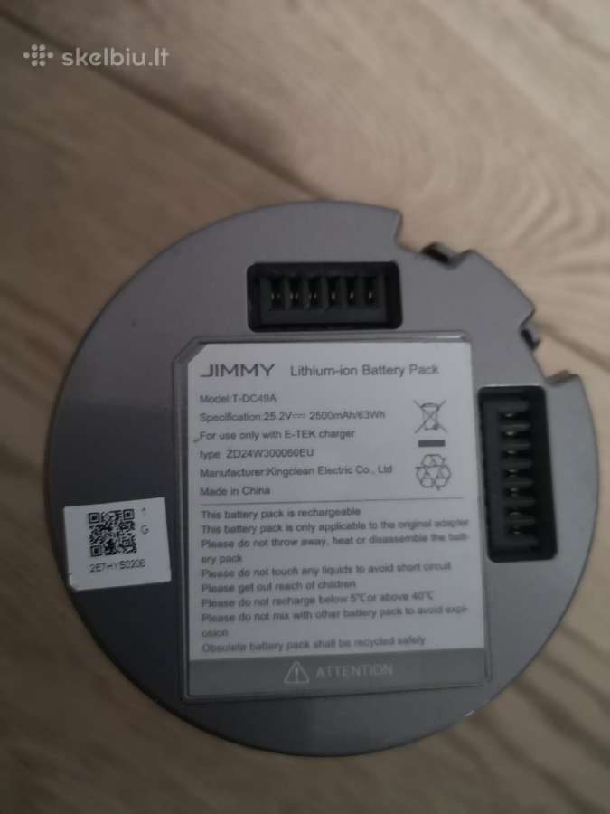 Dulkių siurblys šluota Xiaomi Jimmy Jv85 - nuotraukos Nr. 3