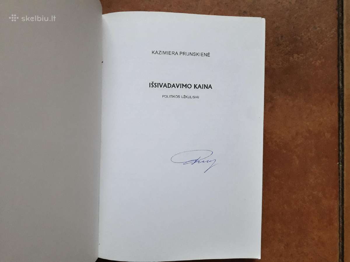Elitinių politikų knygos su autografais - nuotraukos Nr. 17