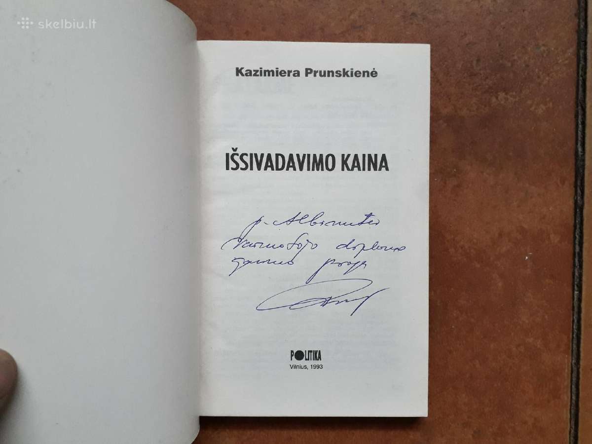 Elitinių politikų knygos su autografais - nuotraukos Nr. 21