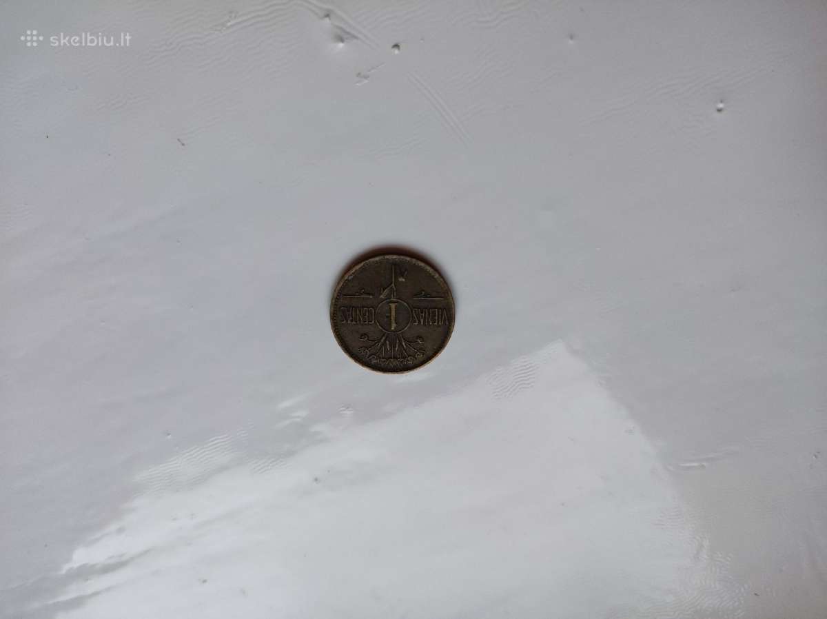 1 centas 1925 metu, grazus - nuotraukos Nr. 3