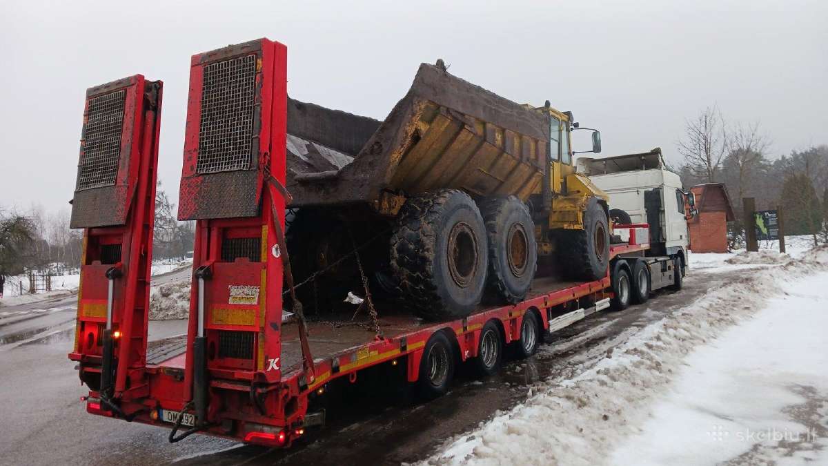 Technikos transportavimas,zemagrindis iki 60t.