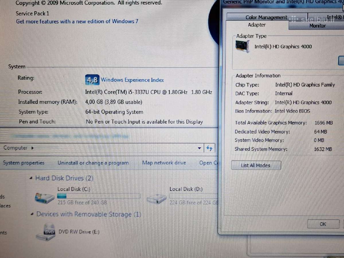 15.6 dydzio Asus P550c su i5 - nuotraukos Nr. 6