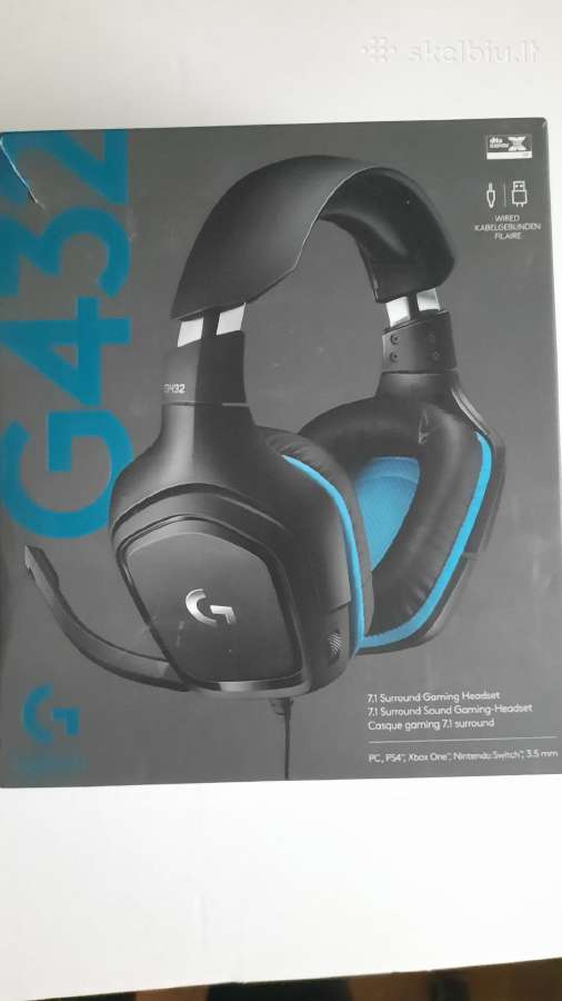 Dovanoju ausines Logitech G432 7.1 Surround - nuotraukos Nr. 4
