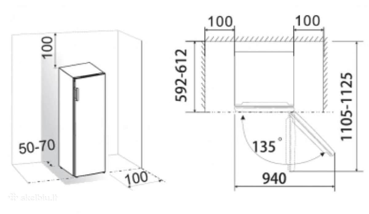 145cm aukščio Gorenje F4142pw - nuotraukos Nr. 9