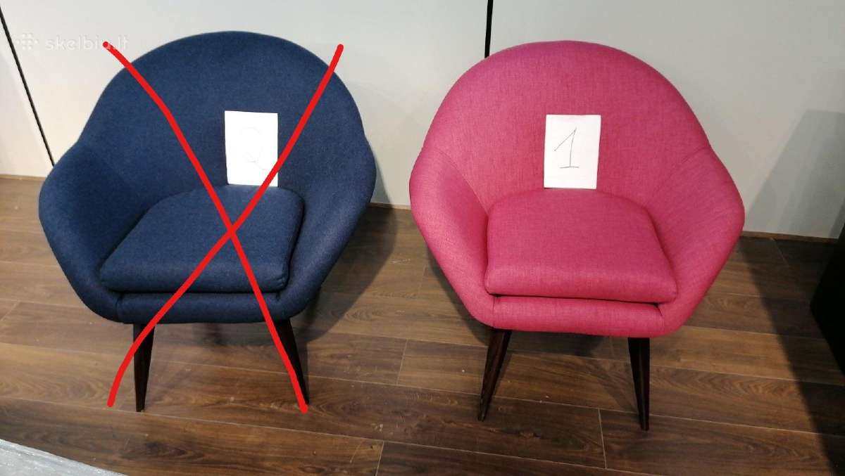 Parduodamas rožinis foteliukas