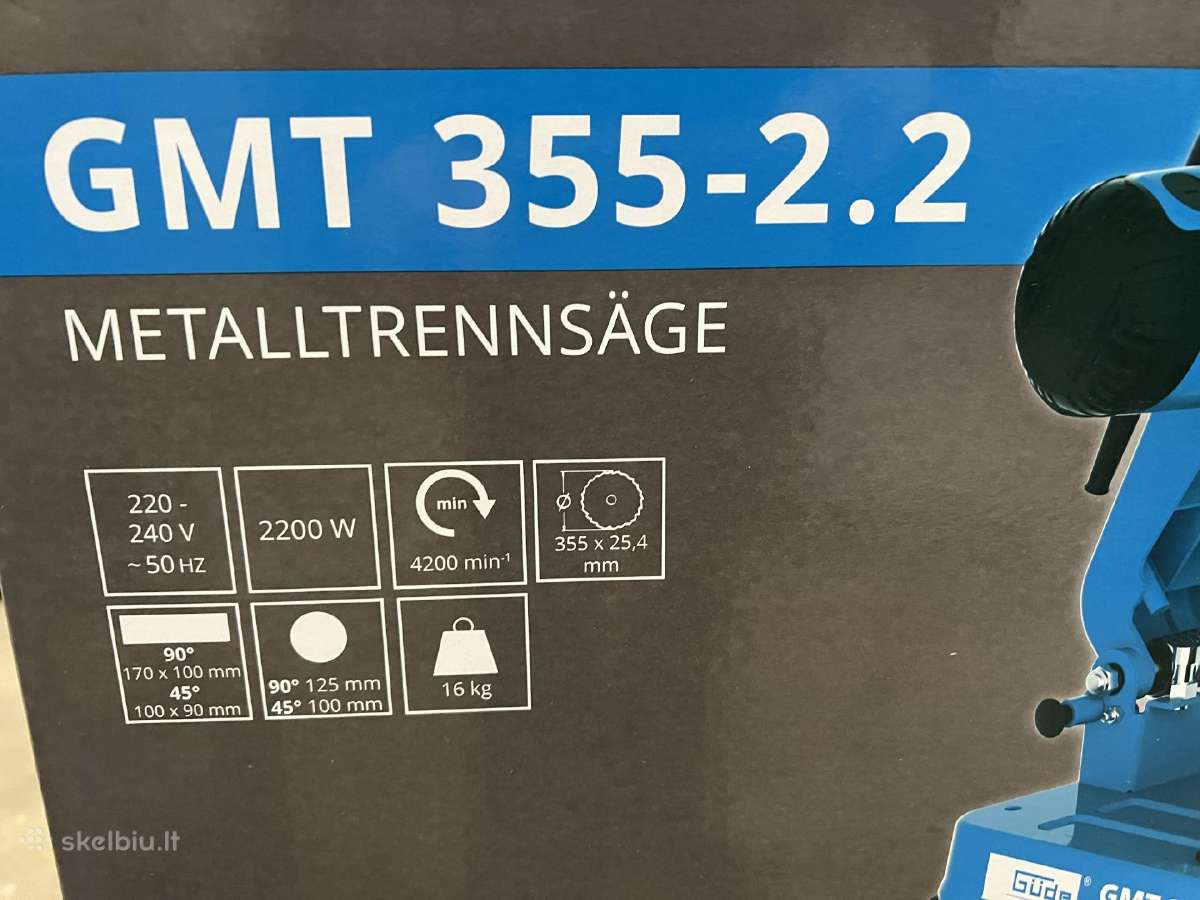 Diskinės metalo Güde Gmt 355-2.2 - nuotraukos Nr. 2