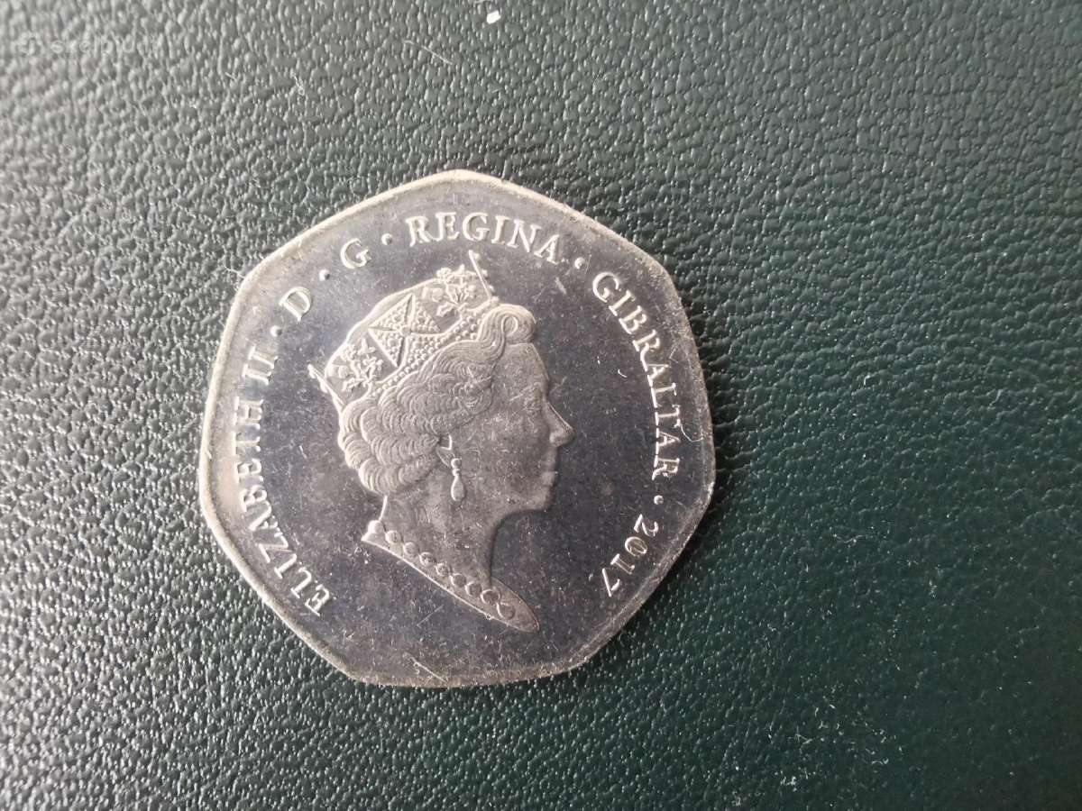 Gibraltaras 2017m 50 pence - nuotraukos Nr. 2