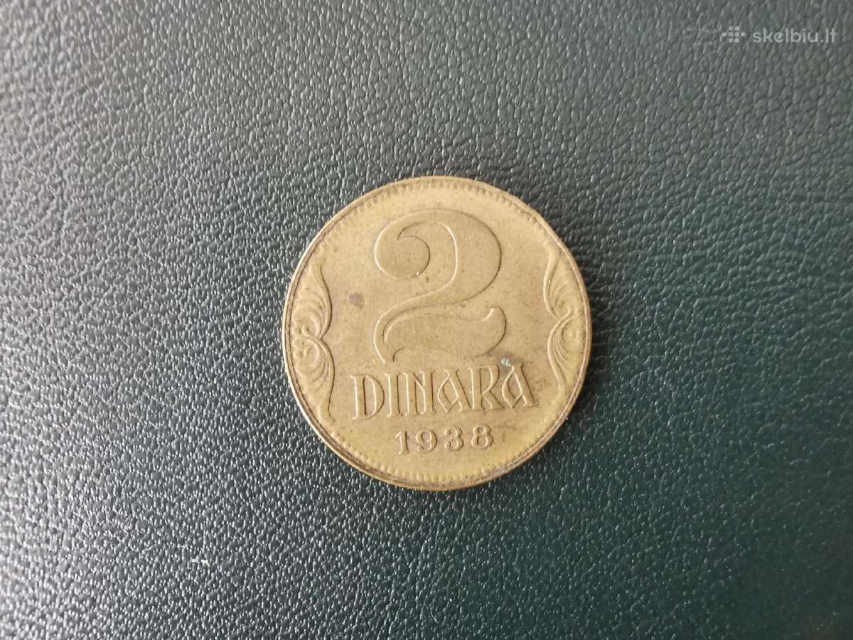Jugoslavija 1938m 2 dinara - nuotraukos Nr. 2
