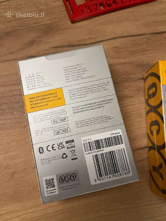 Bluetooth ausinės ~ 40 h. (juodos, baltos) - nuotraukos Nr. 3
