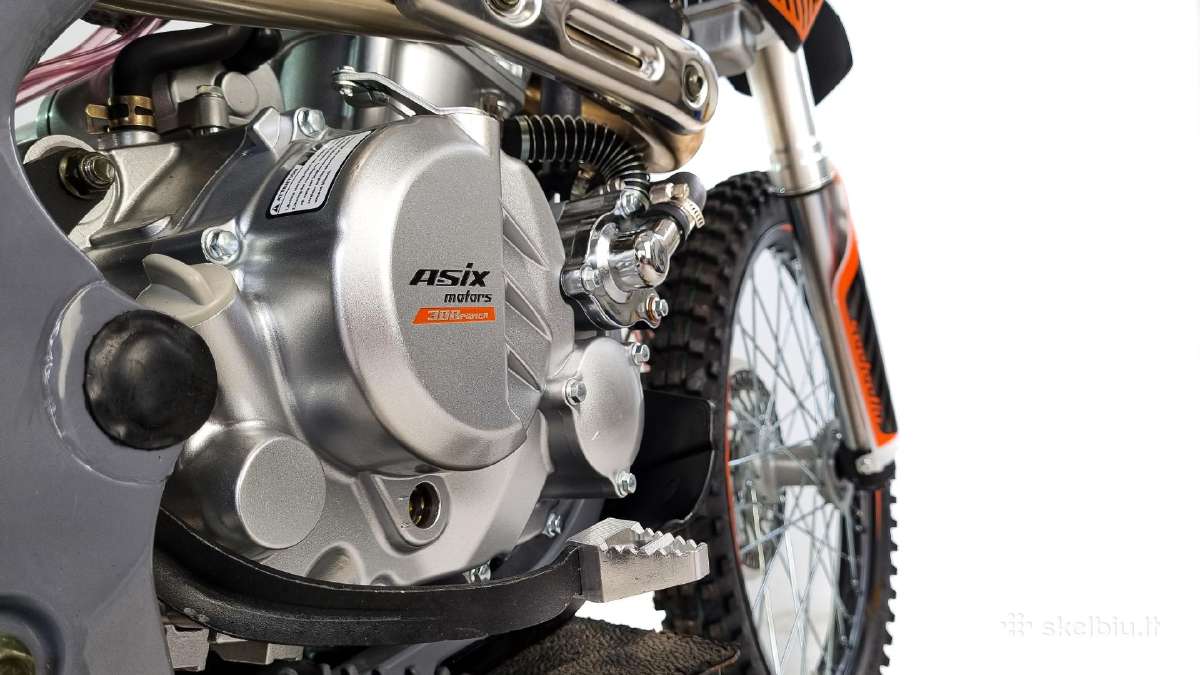Krosinis motociklas 300cc 21"/18" Asix Xb-39 su el - nuotraukos Nr. 25