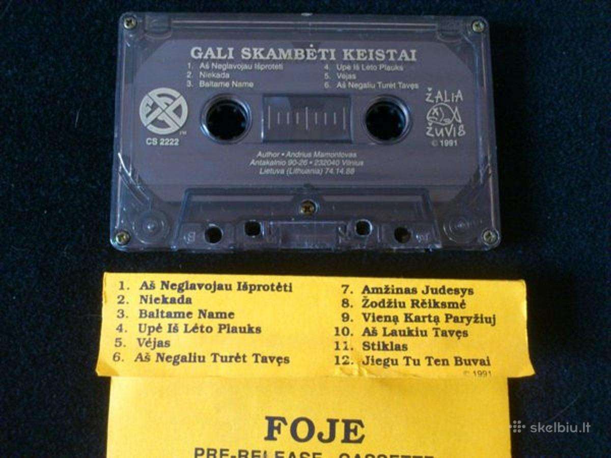 Perku Foje kasetę Gali Skambėti Keistai (1991 m.) - nuotraukos Nr. 2