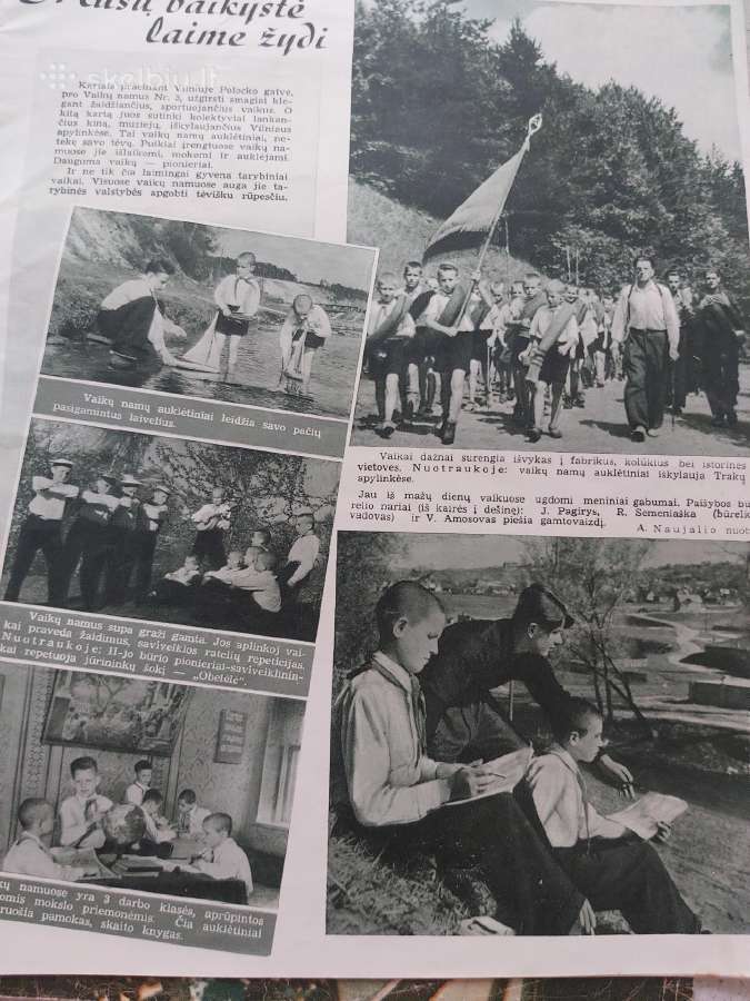 Seni žurnalai,jaunimo gretos " 1952 metų - nuotraukos Nr. 3