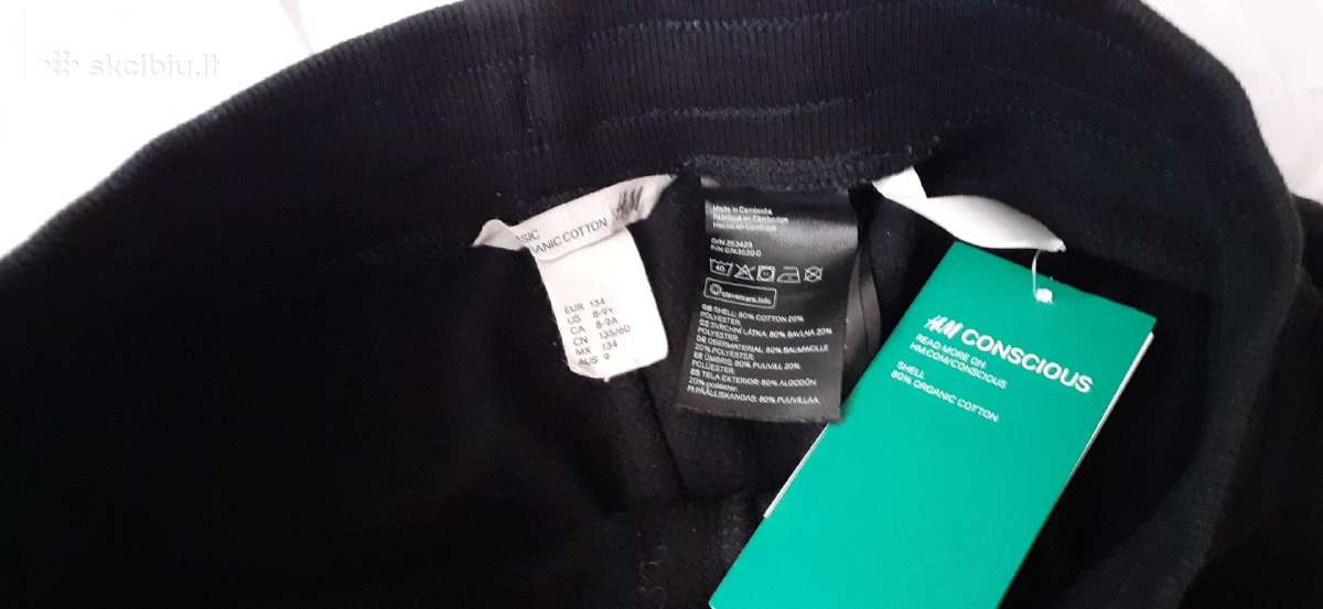 Vaikiškos sportinės kelnės H&m juodos Dydis 1,34m. - nuotraukos Nr. 4