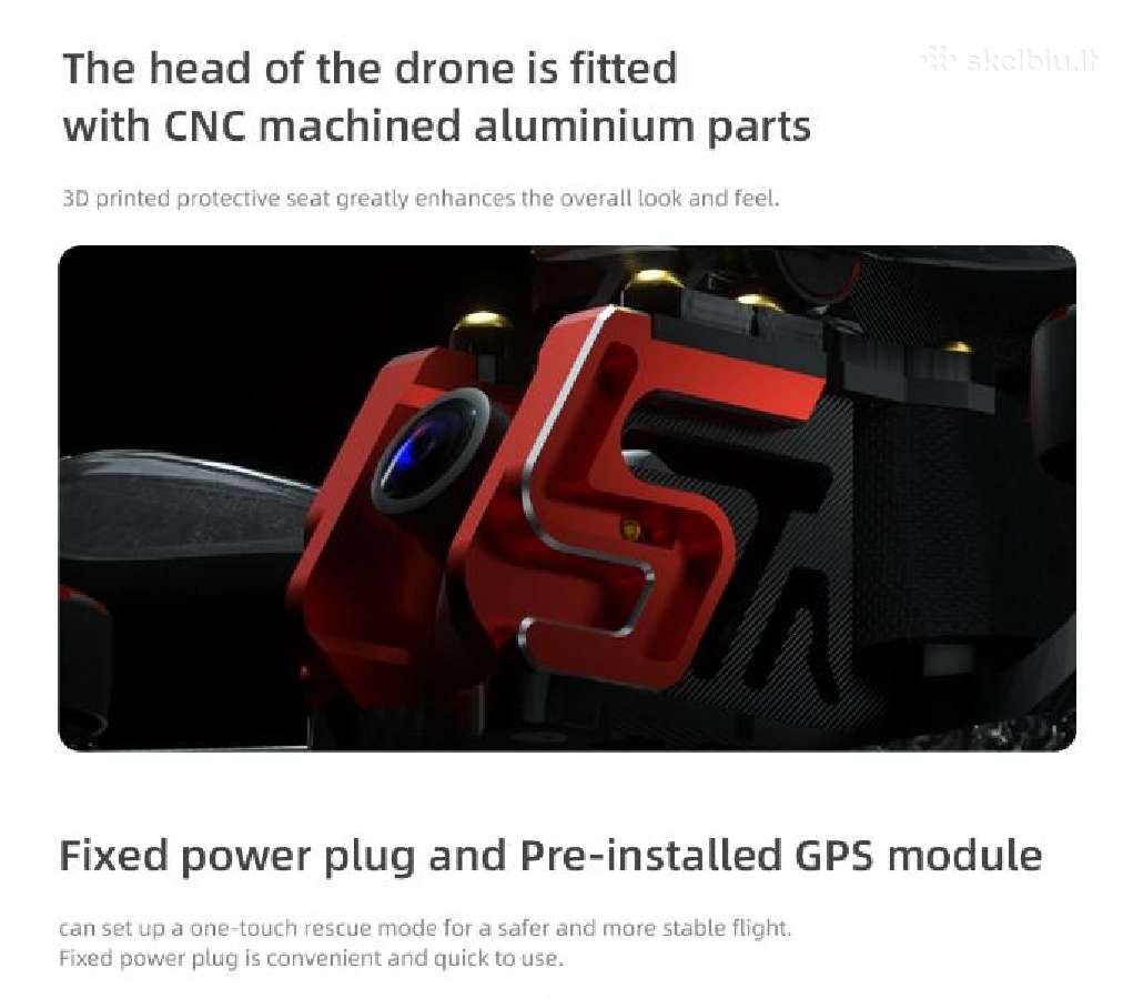 Nauji Hglrc Sector D5 Dji HD 6s GPS fpv dronai - nuotraukos Nr. 9