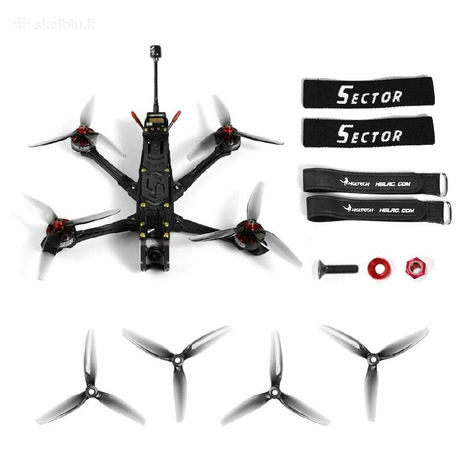 Nauji Hglrc Sector D5 Dji HD 6s GPS fpv dronai - nuotraukos Nr. 14