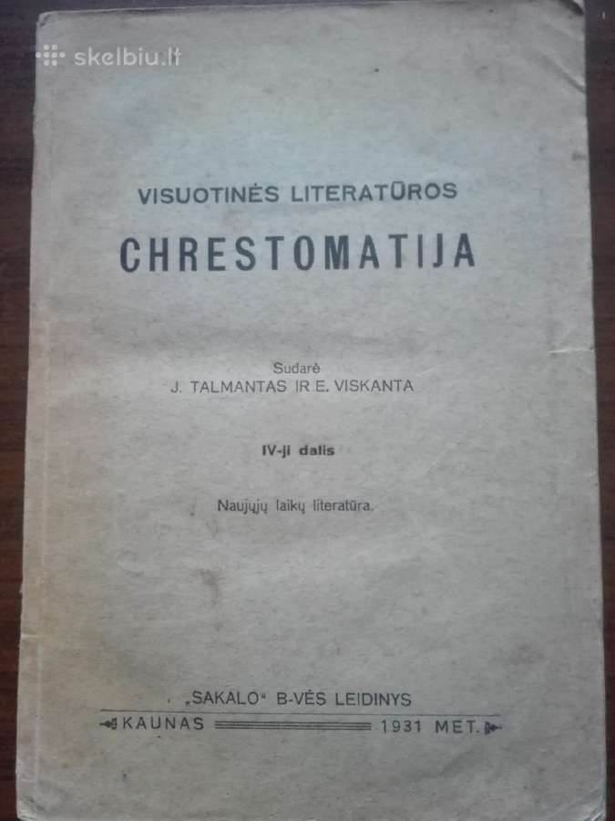 163. Visuotinės Literatūros Chrestomatija