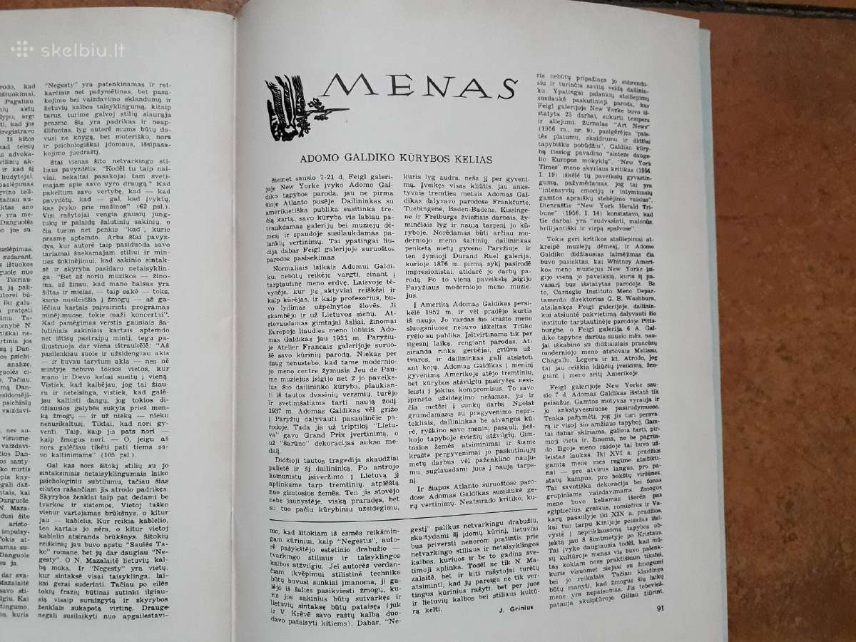 Literatūros ir meno žurnalas "Aidai" JAV 1956m. - nuotraukos Nr. 12