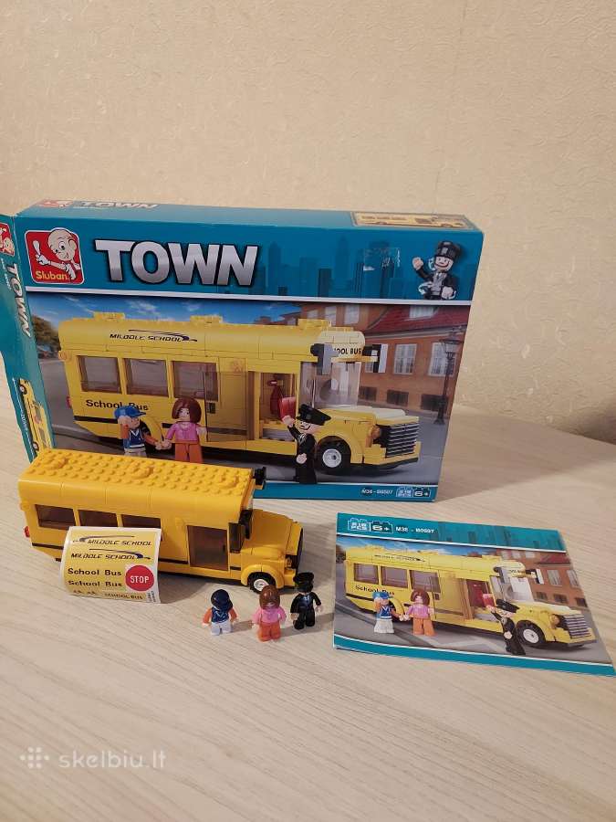 Konstruktorius Town School Bus B0507, naudota.