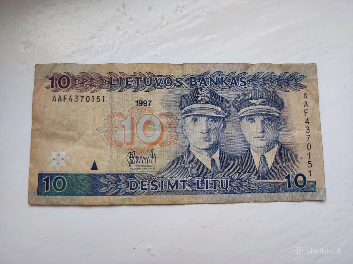 10 litu 1997 metu