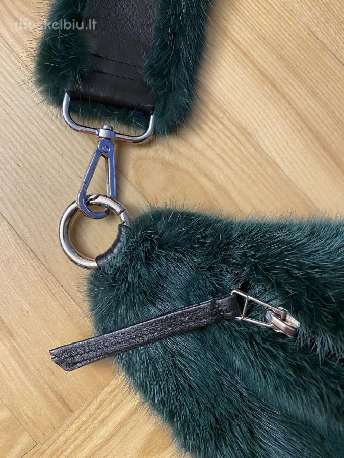 Audinės kailio Bumbag su rankena Beautyfur Fashion - nuotraukos Nr. 4