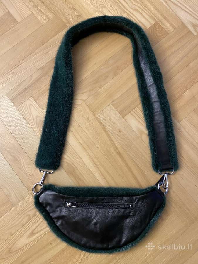 Audinės kailio Bumbag su rankena Beautyfur Fashion - nuotraukos Nr. 5