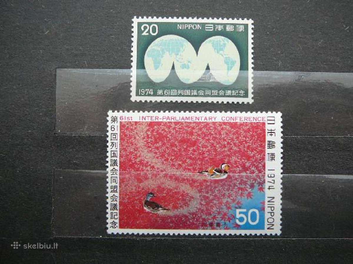 Zemelapis Pauksciai Japonija 1974 jp1224s
